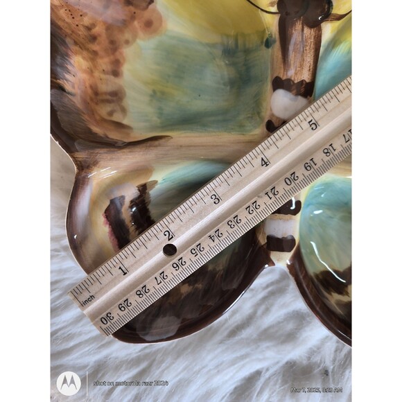 Certified International Butterfly Serving Bowl Rare Vintage - Picture 11 of 11